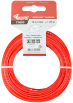 Fishing line for garden trimmers "Zvezdochka" 2,4 mm x 25 m