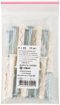 Nylon dowel-nail with concealed cuff LYT UK KP 8 x 60, (packing 10 pcs)