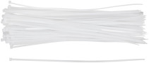Хомуты нейлоновые для проводов, белые 100 шт., 4,8х400 мм