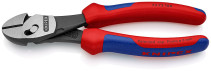KNIPEX TwinForce® бокорезы, рез: провол. мягк. Ø 5.5 мм, провол. ср. Ø 4.6 мм, твёрд. Ø 3.2 мм, роял. струна Ø 3 мм, L-180 мм, чёрн., 2-к ручки,блист.