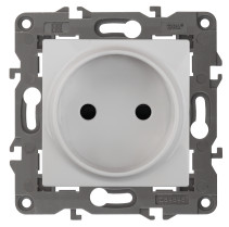 Розетка ЭРА Elegance 14-2105-01 2P 16A-250В IP20 белый