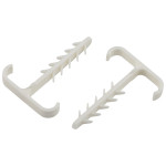 Дюбель хомут ЭРА NO-225-225 Т-образный 6-12мм белый (10 штук)