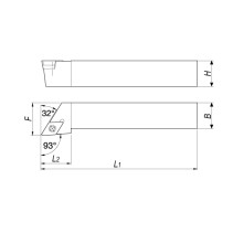 Turning holder SDJCL1616H11 for external turning left