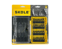 Набор бит Skole 37PC (37 предметов, S2 сталь) BT15-37PC