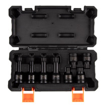 1/2" Impact socket set, Spline, M12-M18, L = 45-78 mm, 8-piece case AFFIX AF00746008C