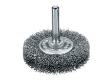 Cylindrical corrugated brush, D30*6 mm, shank 6 mm, steel corrugated wire STA 0.15 mm