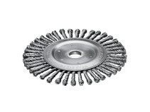 Щетка дисковая жгутовая, Д200 мм, ширина 6 мм, 40 жгутов, стальная прямая провоолка STH 0,50 мм, посадочное отверстие 20 мм