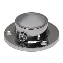 Крепление (розетка) трубы d25 (510А), хром AKS