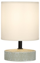 Rivoli Eleanor 7070-501 Table Lamp 1 * E14 40W ceramic beige, white