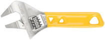Adjustable wrench "Ultra", CrV, shortened, ground. narrow lips, scale, extra magnification.Grip 120mm (24mm)