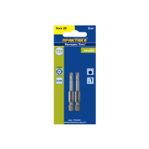 Бита отверточная ПРАКТИКА "Профи" Torx Tamper-25 х 50мм (2шт), блистер (776-461)