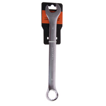 Ключ комбинированный 19мм ER-31019 (Chrome vanadium) на держателе сатинированный ЭВРИКА 1/10