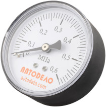 Pressure gauge for foot pump up to 6 atm. (thread - M8x1 mm) Avtodor 42314