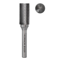 Борфреза KORNOR цилиндрическая с торцом 4 мм,по алюминию