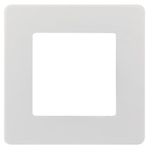 Frame for sockets and switches ERA Series 12 12-5101-01 for 1 post, Satin, white