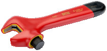 Insulated adjustable wrench, length 205/grip 29 mm