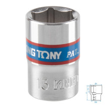 Головка торцевая стандартная шестигранная 3/8", 13 мм KING TONY 333513M