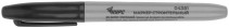 Permanent construction marker, black