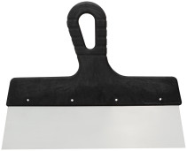 Шпатель фасадный, нержавеющиая сталь, пластиковая ручка, 250 мм