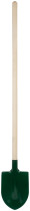 Bayonet shovel with stiffeners, with wooden handle 190x350x1420 mm