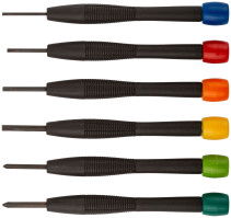 Screwdrivers for precision work 6 pcs. (PH00, PH0, PH1, SL1.4, 1.8, 2, 4 mm )