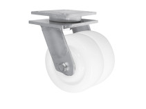 Колесная опора д.160 мм поворотная сдвоенная большегрузная литой полиамид