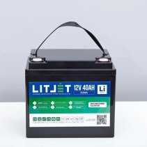 Литиевый аккумулятор тяговый LITJET PRO LiFePO4 12V 40Ah 512Wh IP67