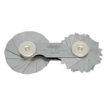 Radius templates 15.5-25 mm, 15+15