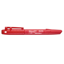 Thin Red INKZALL™ marker for construction site, 36 pieces