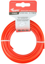 Fishing line for garden trimmers "Zvezdochka" 3.0 mm x 15 m