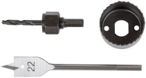 Padlock drills, set of 3 pcs. (22/48 mm)
