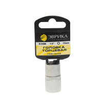 Головка торцевая 16мм 1/2" 6-гранная L=40мм (с держателем) ЭВРИКА ER-91309H 1/160