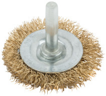 Corkscrew, "wheel" type, with a pin, 50 mm latuned steel wavy wire