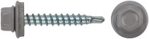 Шурупы кровельные со сверлом 4.8 х 32, серый RAL-7004 (фасовка 100 шт.)