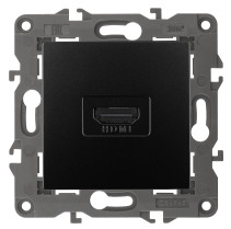 Розетка ЭРА Elegance 14-3114-05 HDMI IP20 антрацит