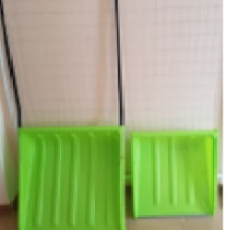 INJECTION-molded scraper with (galvanized strip) No. 1(large) 710*530 COLOR