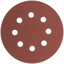 Круги шлифовальные с отверстиями (липучка), алюминий-оксидные, 125 мм, 5 шт. Р 1000