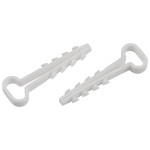 Дюбель хомут ЭРА NO-224-562 для плоского кабеля 5-8 мм белый (10 штук)