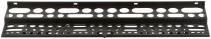 Black plastic tool shelf, 96 holes, 610x150 mm