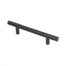 Metal railing handle 128/188 hollow steel matt black, AKS