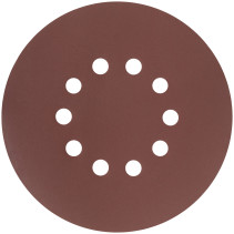 Круги шлифовальные с отверстиями (липучка), алюминий-оксидные, 225 мм, 5 шт. Р 320