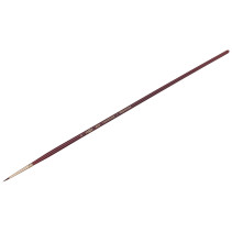 Brush art synthetic burgundy "Vernissage", round No. 0, long handle