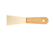 Painting spatula narrow 50 mm AlCu wooden handle intrinsically safe 204C-1006, HORTZ
