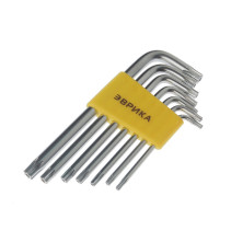 Набор ключей TORX ER-25107T: Г-образных T10-T40 7пр. ЭВРИКА /1/12/72