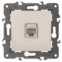 Розетка ЭРА Elegance 14-3107-02 информационная RJ45 IP20 слоновая кость