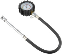 Pressure gauge (0.50-12.16 bar) with release valve and hose with extension nozzle (Avtodor) 42313