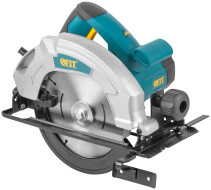 Circular saw 1300 W; 4500 rpm; 185/20 mm; 4.4 kg; yellow support; cut. tilt.; spindle block.; box