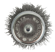 Кордщетка для дрели чашеобразная мягкая ПРАКТИКА 75 мм, хвост 6 мм (032-584)