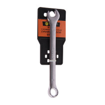 Ключ комбинированный 11мм ER-31011 (Chrome vanadium) на держателе сатинированный ЭВРИКА 1/25