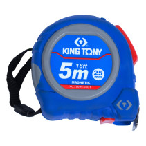 Measuring tape measure 5 m, cloth 25 mm, magnetic hook KING TONY 79094-05C1